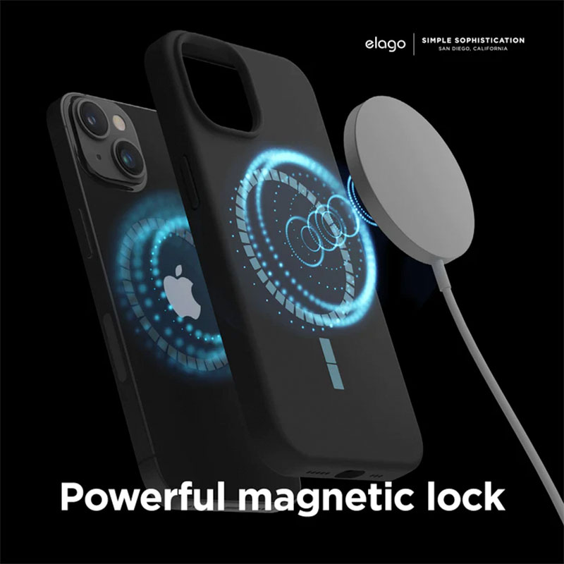 Elago kryt Silicone Case Magsafe pre iPhone 14 Plus - Black 