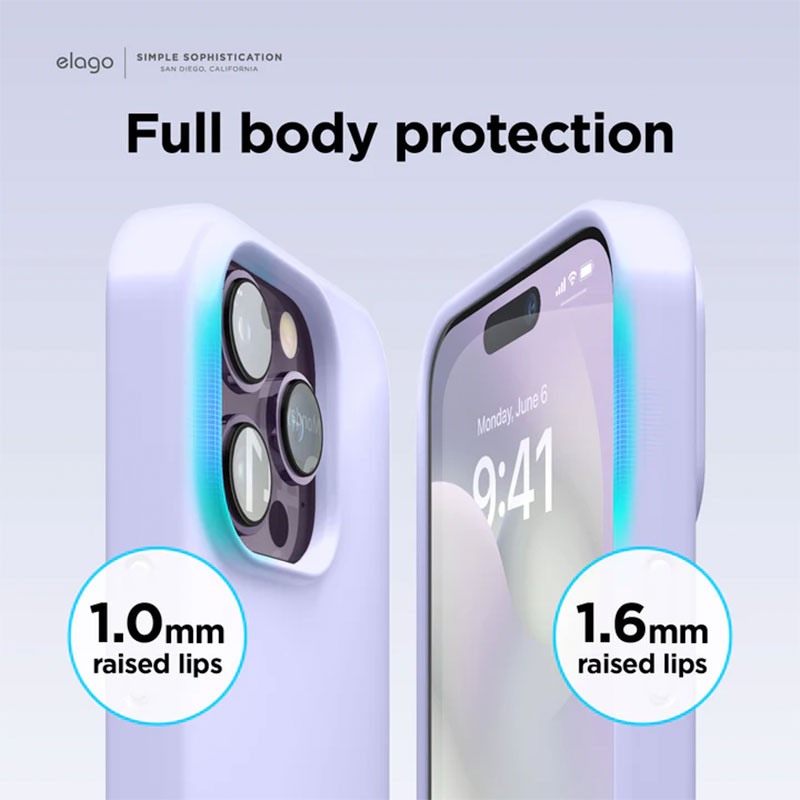 Elago kryt Silicone Case pre iPhone 14 Pro - Purple 