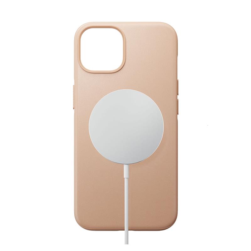 Nomad kryt Modern Leather Case Magsafe pre iPhone 14 - Natural 
