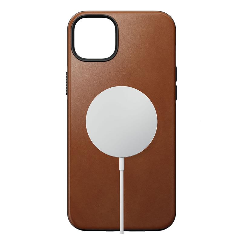 Nomad kryt Modern Leather Case Magsafe pre iPhone 14 Plus - English Tan 