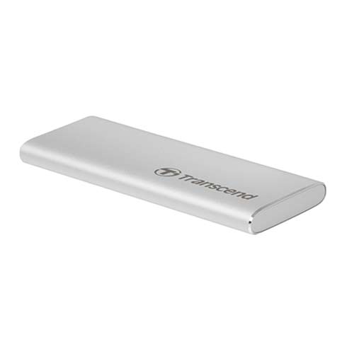 Transcend SSD 250GB ESD260C USB 3.1 Gen 2 - Silver Aluminium 