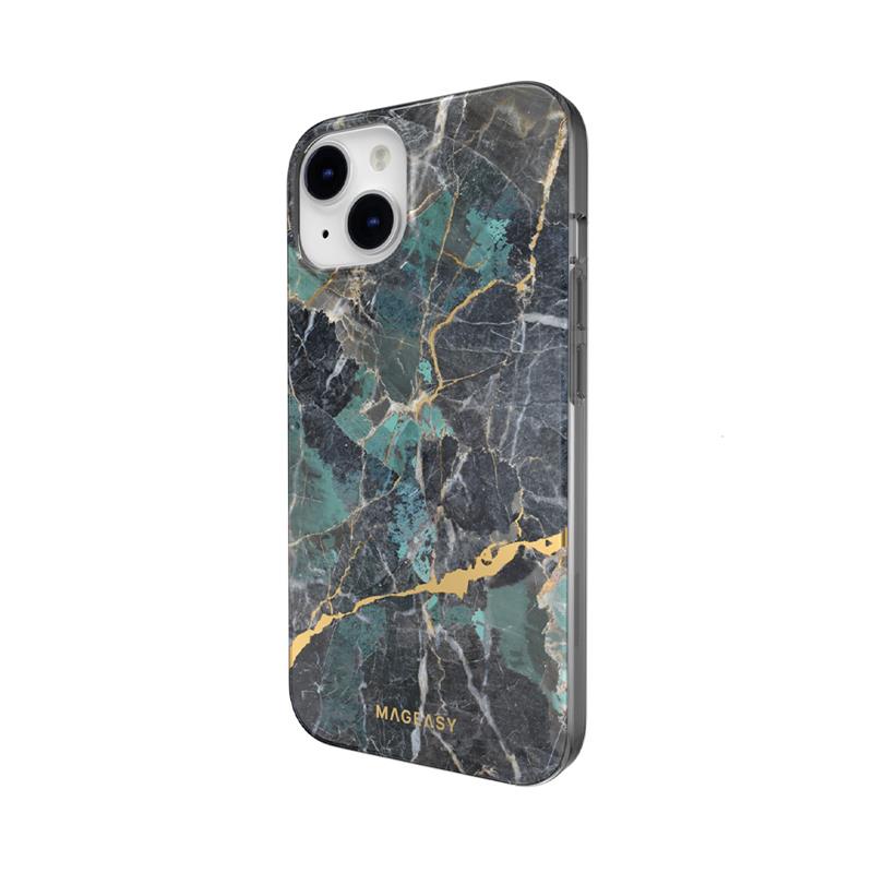 SwitchEasy kryt Marble Case pre iPhone 14 - Emerald