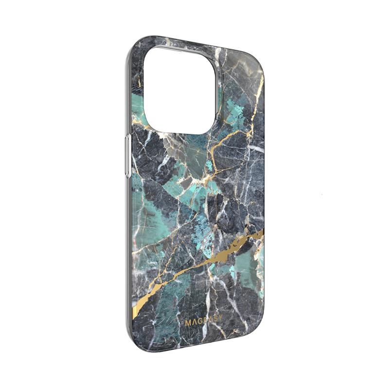 SwitchEasy kryt Marble Case pre iPhone 14 Pro - Emerald 