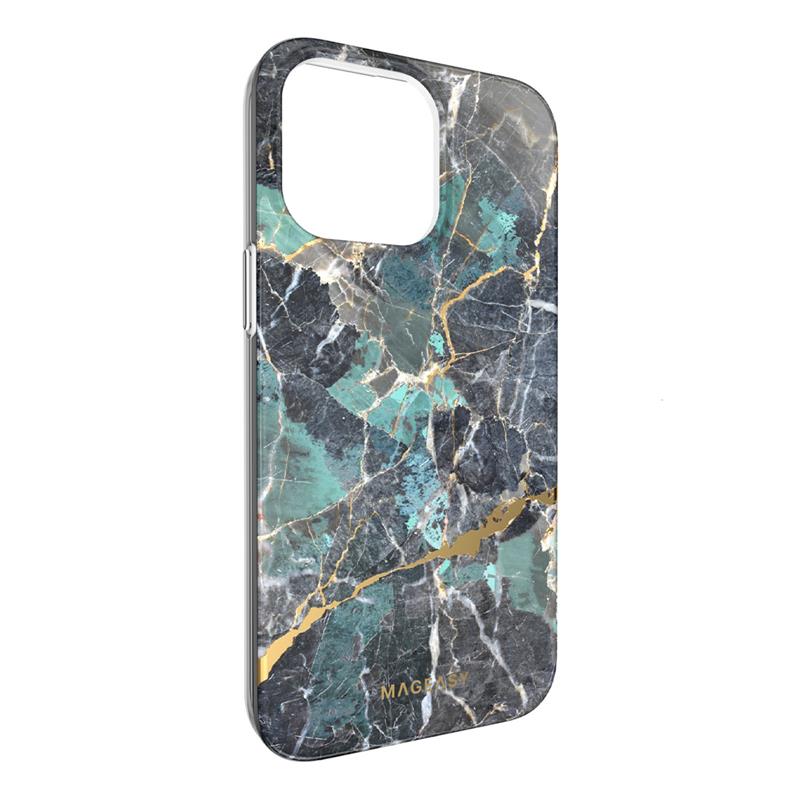 SwitchEasy kryt Marble Case pre iPhone 14 Pro Max - Emerald 