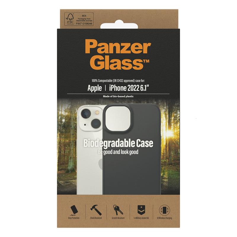 PanzerGlass kryt Biodegradable Case pre iPhone 14 - Black 