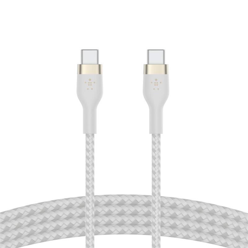 Belkin kábel Boost Charge Pro Flex USB-C to USB-C 2m - White 