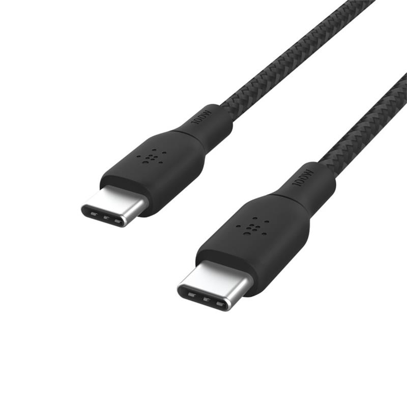 Belkin kábel Boost Charge Double-Braided USB-C to USB-C 100W 2m - Black 