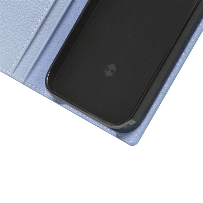 SLG Design puzdro D8 Full Grain Leather pre iPhone 14 Pro - Powder Blue 