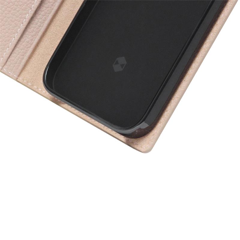 SLG Design puzdro D8 Full Grain Leather pre iPhone 14 Pro Max - Light Cream 