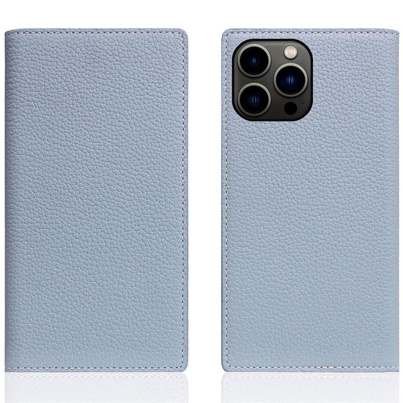 SLG Design puzdro D8 Full Grain Leather pre iPhone 14 Pro Max - Powder Blue 