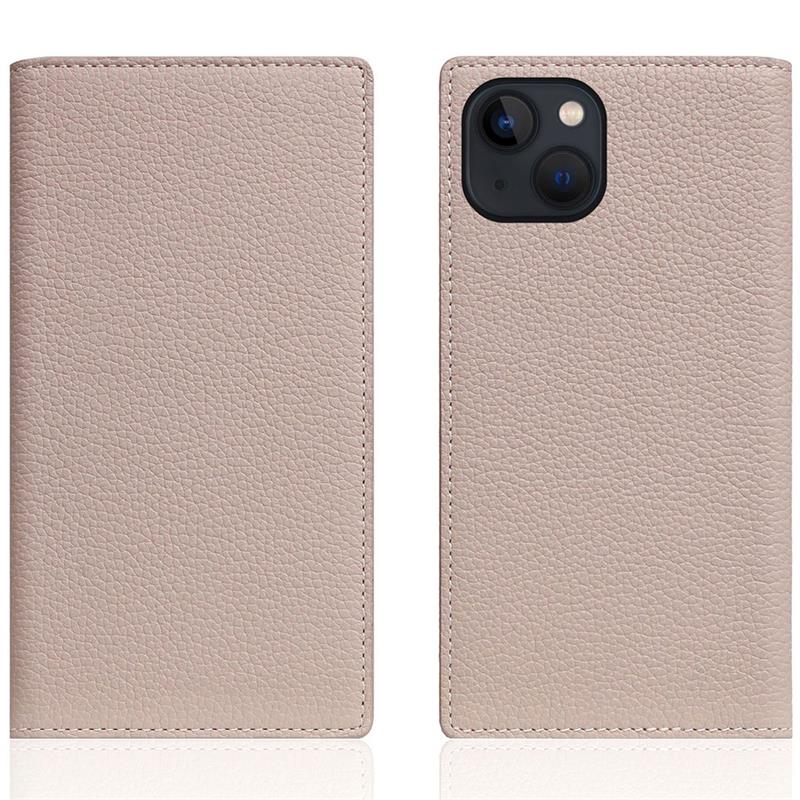 SLG Design puzdro D8 Full Grain Leather pre iPhone 14 Plus - Light Cream 