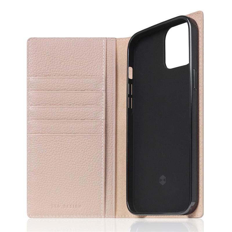 SLG Design puzdro D8 Full Grain Leather pre iPhone 14 Plus - Light Cream 