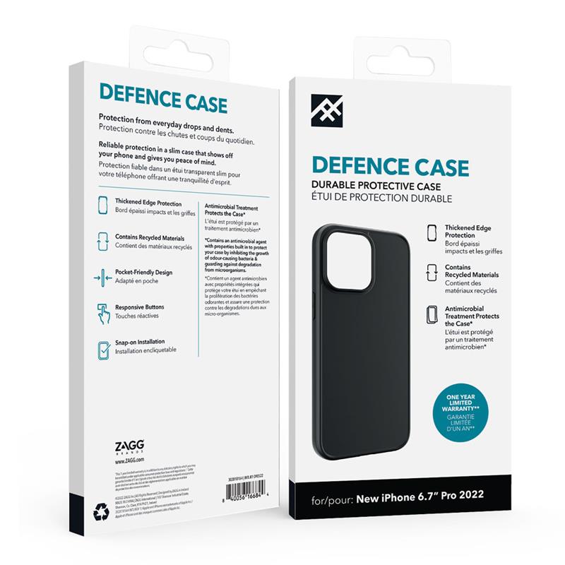 iFrogz kryt Defence pre iPhone 14 Pro Max - Black 