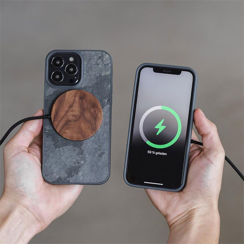 Woodcessories kryt Bumper Case MagSafe pre iPhone 14 Plus - Camo Grey 