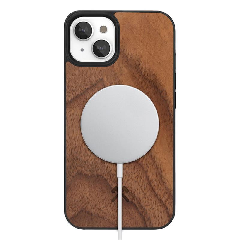 Woodcessories kryt Bumper Case MagSafe pre iPhone 14 Plus - Walnut 