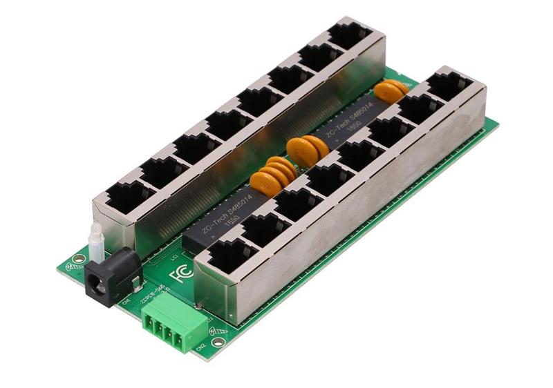 POE-PAN8-GB Gigabitový stíněný 8-portový PoE panel 