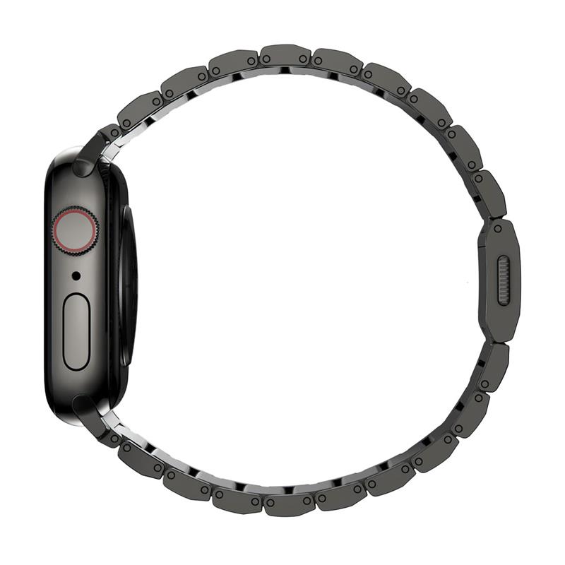 Nomad remienok pre Apple Watch 42/44/45/49 mm - Steel Band/Graphite Hardware 