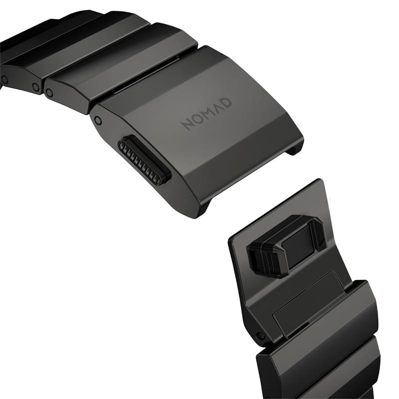 Nomad remienok pre Apple Watch 42/44/45/49 mm - Steel Band/Graphite Hardware 