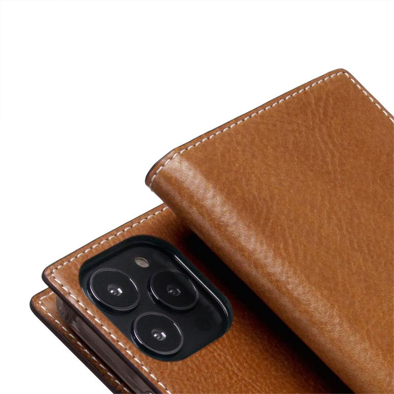 SLG Design puzdro D+ Italian Temponata Leather pre iPhone 14 Pro Max - Tan 