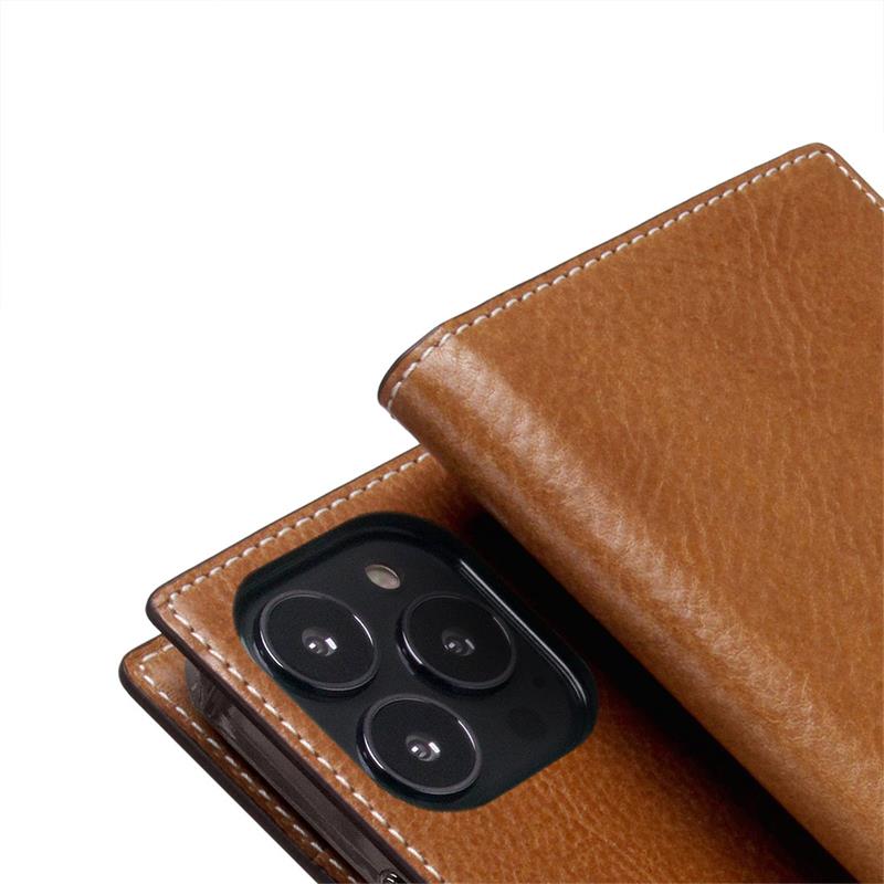 SLG Design puzdro D+ Italian Temponata Leather pre iPhone 14 Pro - Tan 