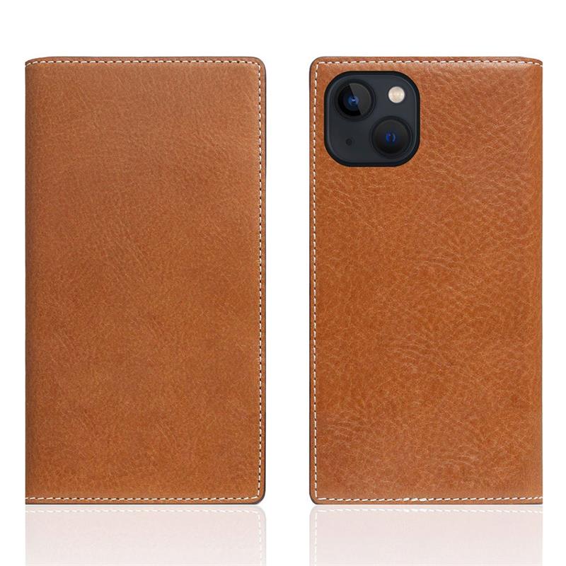 SLG Design puzdro D+ Italian Temponata Leather pre iPhone 14 - Tan 