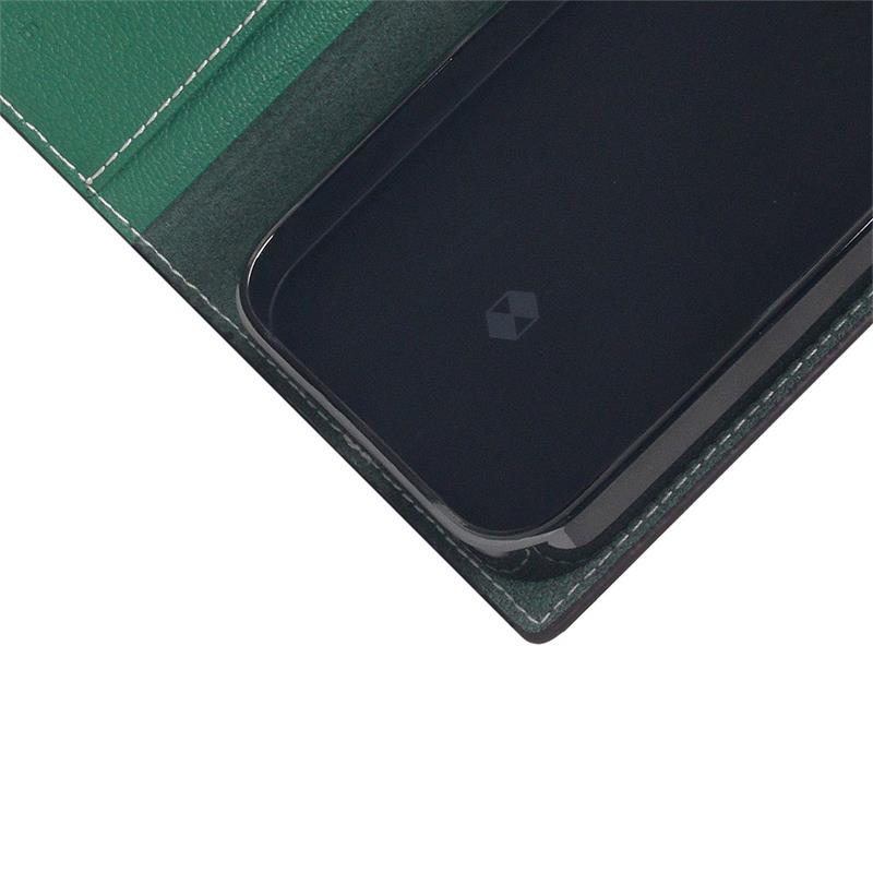 SLG Design puzdro D6 Hybrid Grain Case pre iPhone 14 Pro Max - Sea Green 