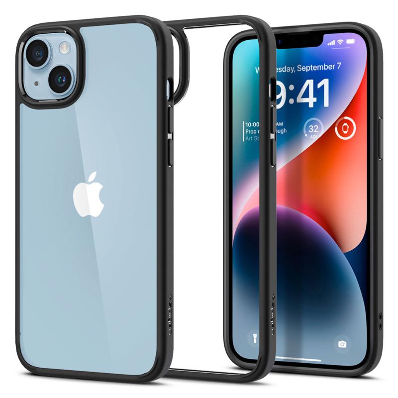 Spigen kryt Ultra Hybrid pre iPhone 14 Plus - Mate Black 