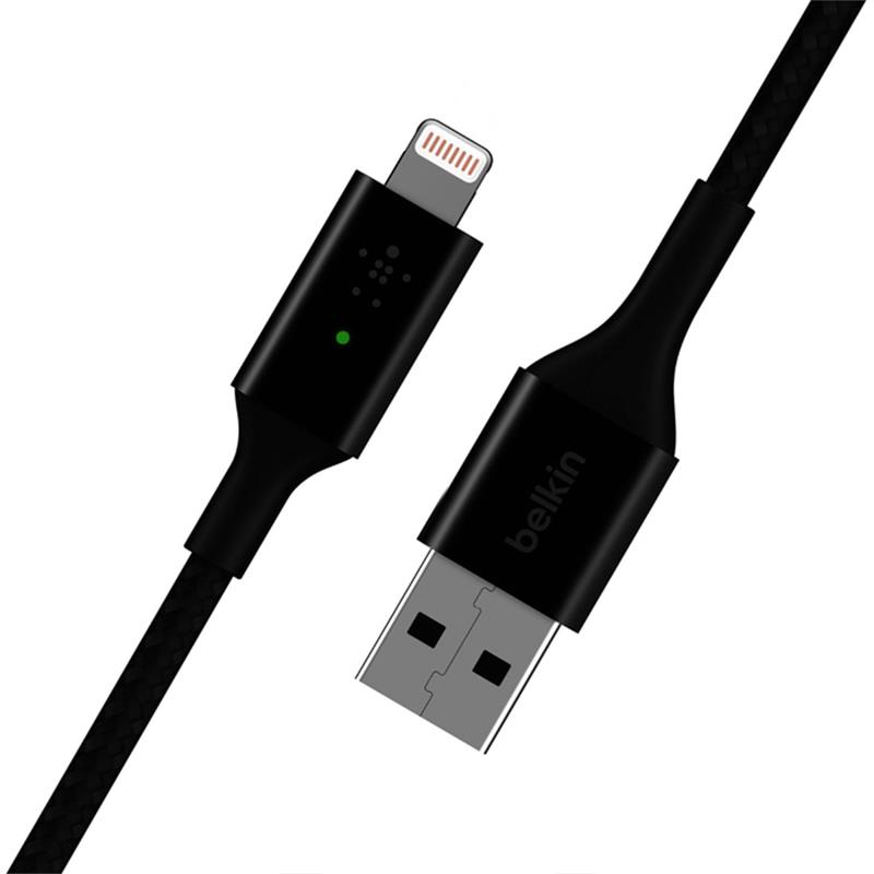 Belkin kábel Boost Charge Smart LED USB-A to Lightning 1.2m - Black 