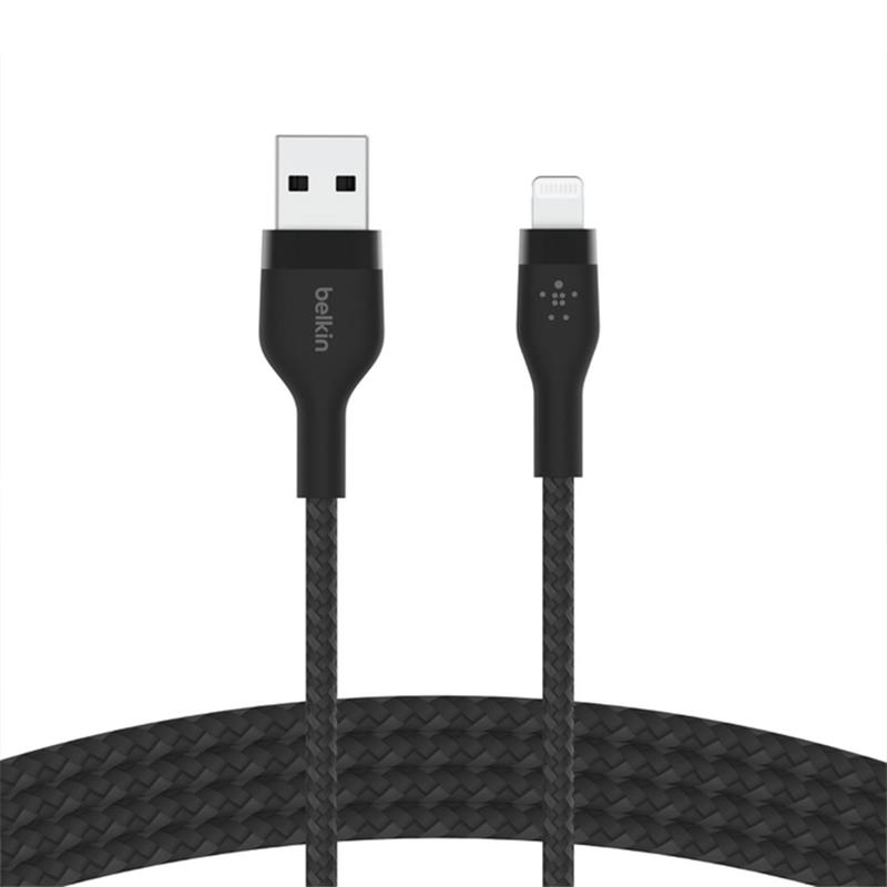 Belkin kábel Boost Charge Pro Flex USB-A to Lightning 1m - Black 