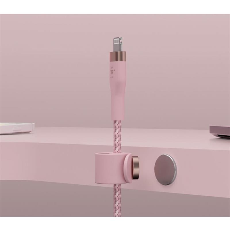 Belkin kábel Boost Charge Pro Flex USB-A to Lightning 2m - Pink 