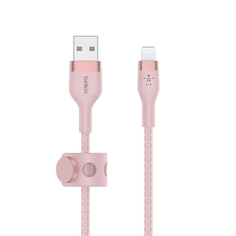 Belkin kábel Boost Charge Pro Flex USB-A to Lightning 2m - Pink 