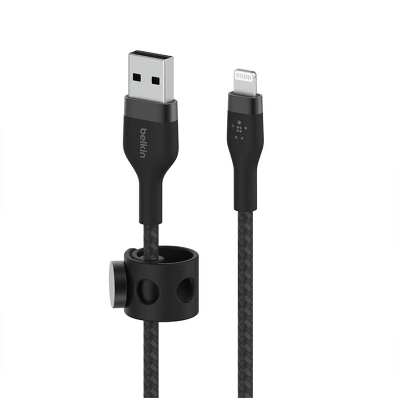 Belkin kábel Boost Charge Pro Flex USB-A to Lightning 3m - Black 