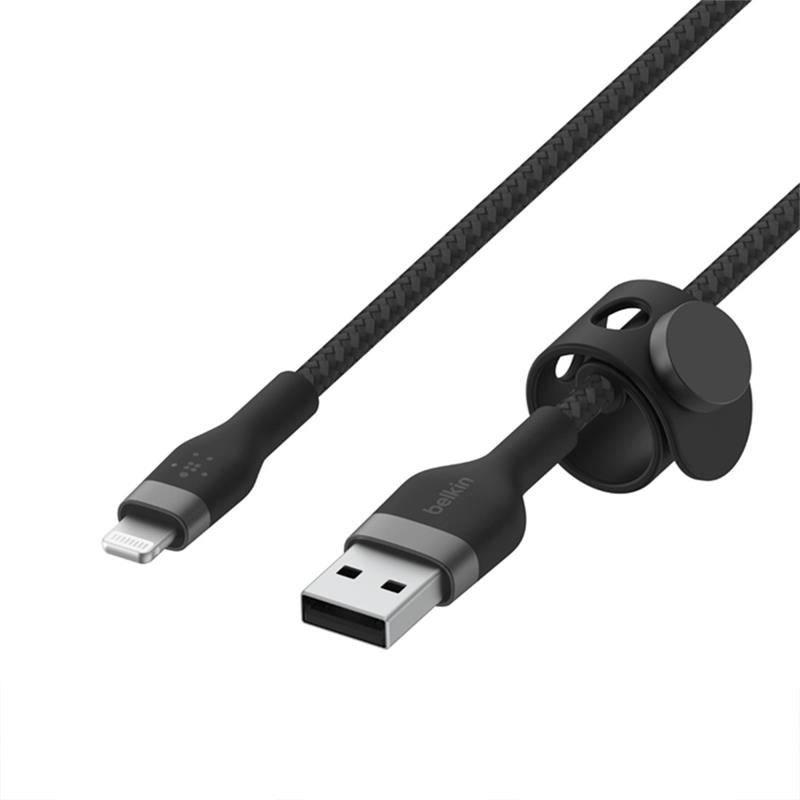 Belkin kábel Boost Charge Pro Flex USB-A to Lightning 3m - Black 