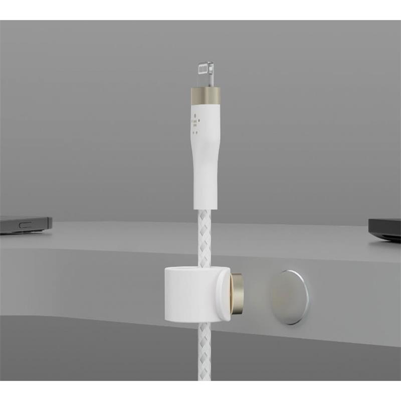 Belkin kábel Boost Charge Pro Flex USB-C to Lightning 2m - White 