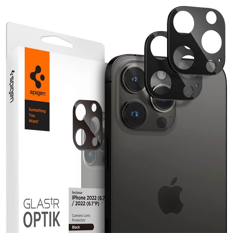 Spigen Optik Lens Protector pre iPhone 14 Pro/14 Pro Max - Black 