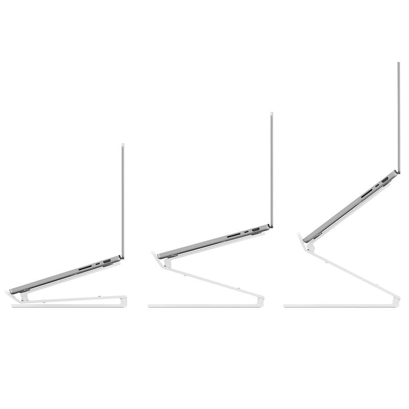 TwelveSouth stojan Curve Flex pre MacBook - White Aluminium 