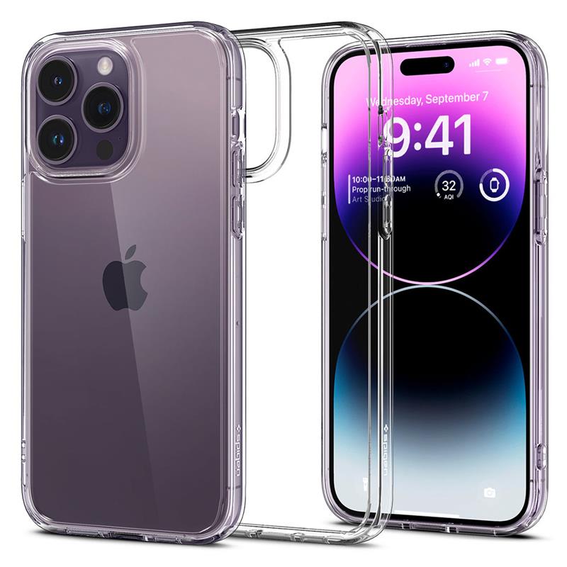 Spigen kryt Ultra Hybrid pre iPhone 14 Pro Max - Crystal Clear 