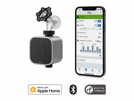 Eve Aqua Smart Water Controller - Tread compatible, Apple Home 