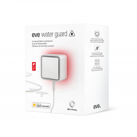 Eve Water Guard Connected Water Leak Detector - Thread compatible, Apple Home 