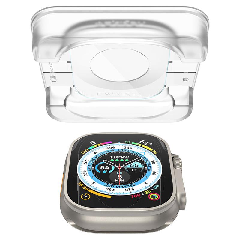 Spigen ochranné sklo Glas.tR EZ Fit pre Apple Watch Ultra 2 ks - Clear 
