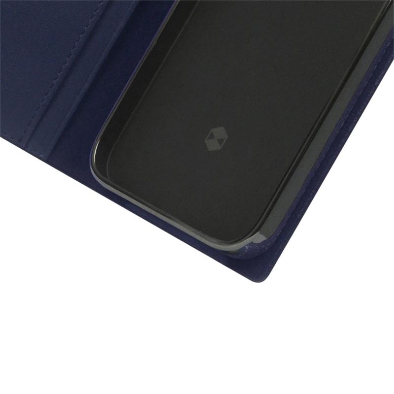 SLG Design puzdro D+ Italian Carbon Leather Diary pre iPhone 14 Pro - Navy 