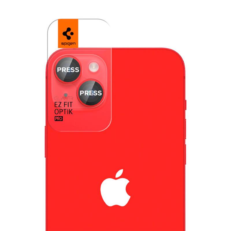 Spigen Optik Pro Lens Protector pre iPhone 14/14 Plus - Red 