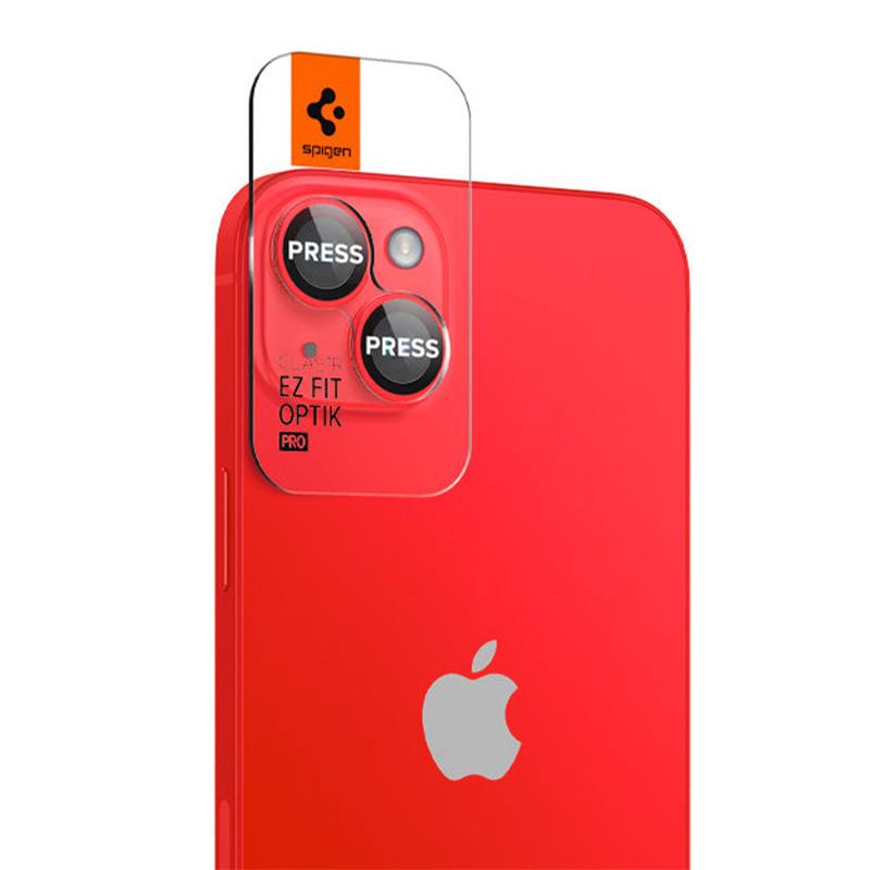 Spigen Optik Pro Lens Protector pre iPhone 14/14 Plus - Red 