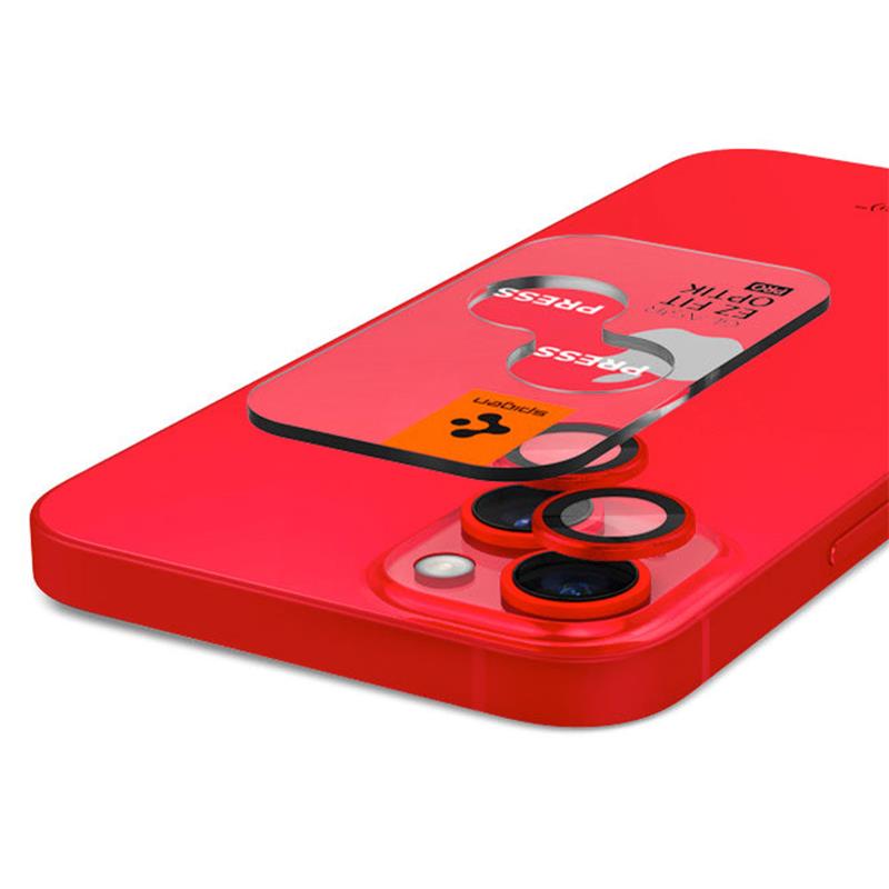 Spigen Optik Pro Lens Protector pre iPhone 14/14 Plus - Red 