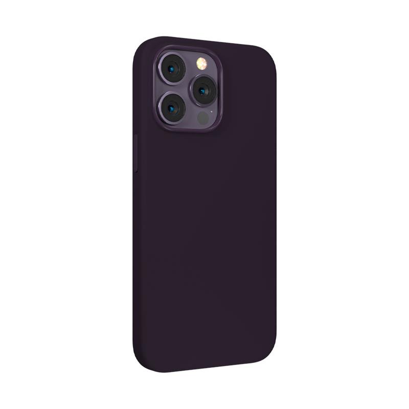 Devia kryt Nature Series Silicone Magnetic Case pre iPhone 14 Pro - Purple 