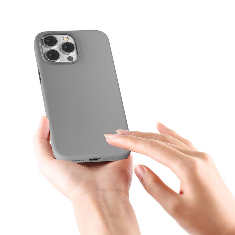 Devia kryt Nature Series Silicone Magnetic Case pre iPhone 14 Plus - Black 