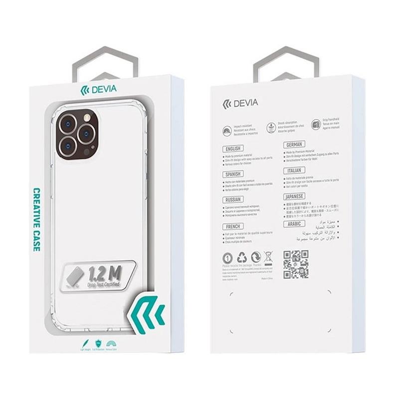 Devia kryt Shark Series Shockproof Case pre iPhone 14 Pro Max - Clear 