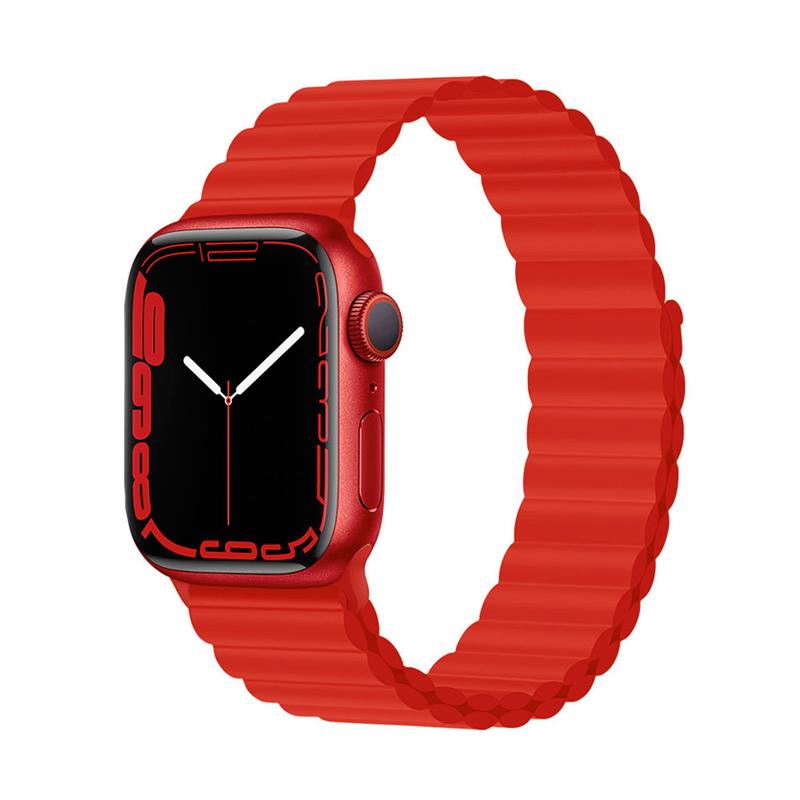 Devia remienok Deluxe Series Sport3 Silicone Magnet Band 40/41/42mm - Red 