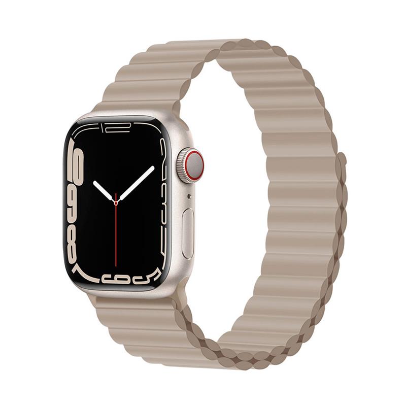 Devia remienok Deluxe Series Sport3 Silicone Magnet Band 40/41/42mm - Saddle Brown 