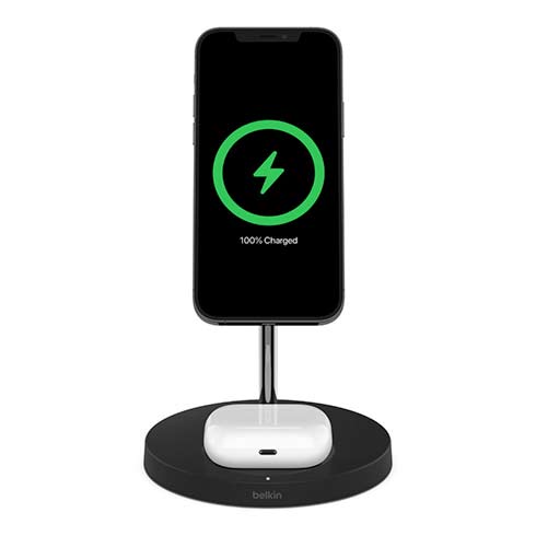 Belkin Boost Charge Pro 2-in-1 Wireless Charger with Magsafe 15W - Black*Vystavený* 